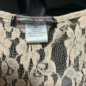 Sleeveless Versatile Top with Inset Lace Back